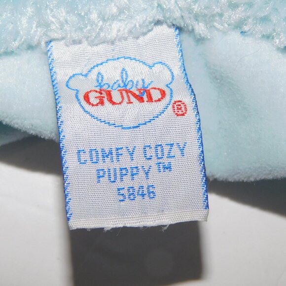 Gund Comfy Cozy Puppy 5846 Blue Plush Dog Baby security Blanket Lovey Mat 23" - Picture 5 of 8
